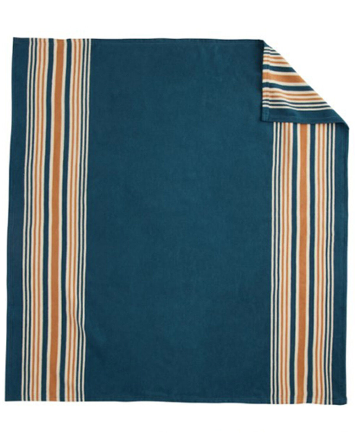 Image #4 - Pendleton San Marino Stripe Organic Cotton Throw Gift Pack - 2 Piece, Blue, hi-res