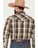 Image #4 - Cowboy Hardware Men's Plaid Print Long Sleeve Snap Stretch Western Shirt, , hi-res