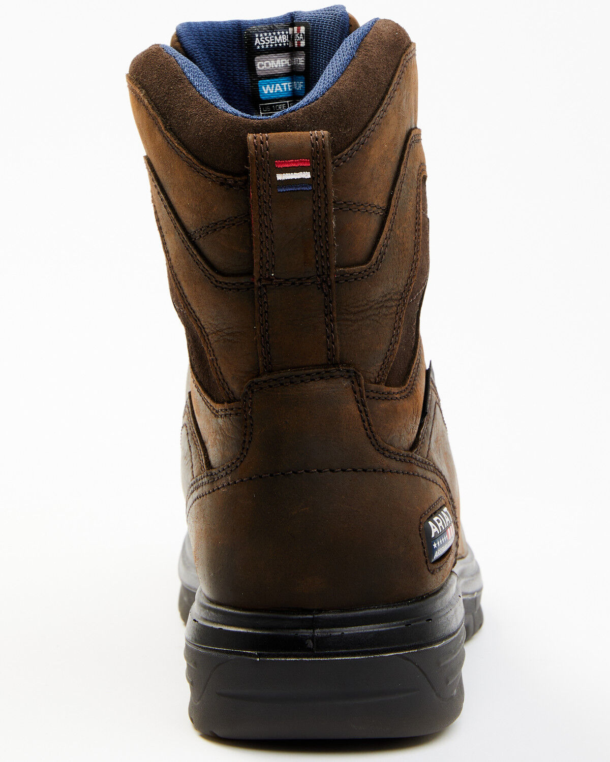 Image #5 - Ariat Men's Turbo Waterproof Work Boots - Carbon Toe, Brown, hi-res