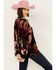 Image #4 - Johnny Was Women's Rose Floral Velvet Long Sleeve Shirt, Multi, hi-res