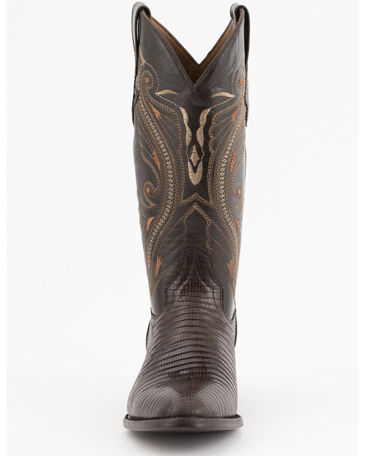 Ferrini Men's Teju Lizard Chocolate Western Cowboy Boots