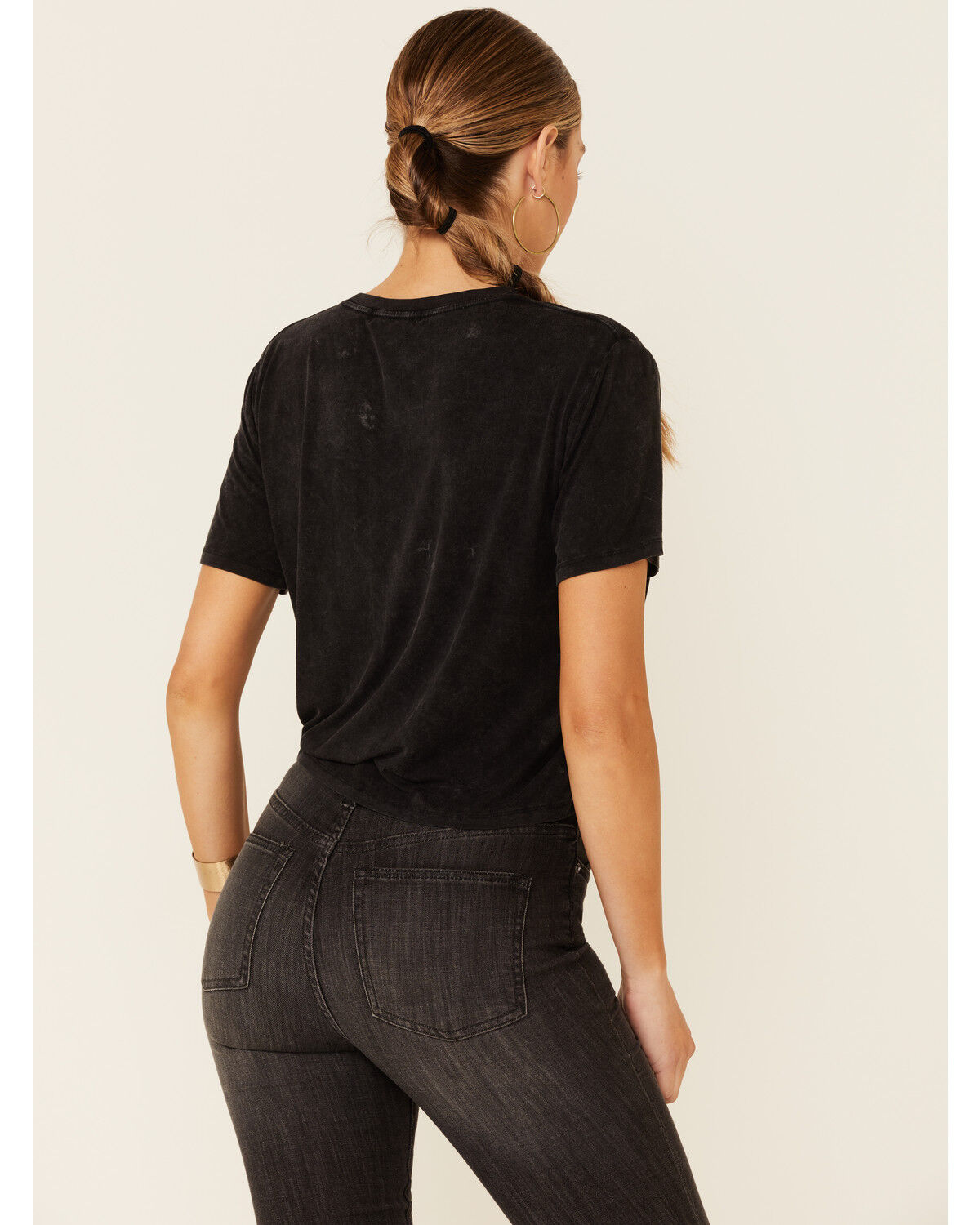 Image #4 - Rock & Roll Denim Women's Tacos Tacos Tacos Graphic Short Sleeve Tee, Charcoal, hi-res