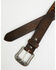 Image #2 - Cody James Men's Southwestern Needlepoint Inlay Leather Belt, Dark Brown, hi-res