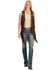 Kobler Leather Women's Yucaipa Fringe & Rhinestone Leather Vest, Brown, hi-res