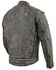 Image #2 - Milwaukee Leather Men's Distressed 2 In 1 Motorcycle Jacket - 4X, Brown, hi-res
