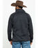 Image #2 - Stetson Men's Charcoal Fuzzy Bonded Sweater, Grey, hi-res