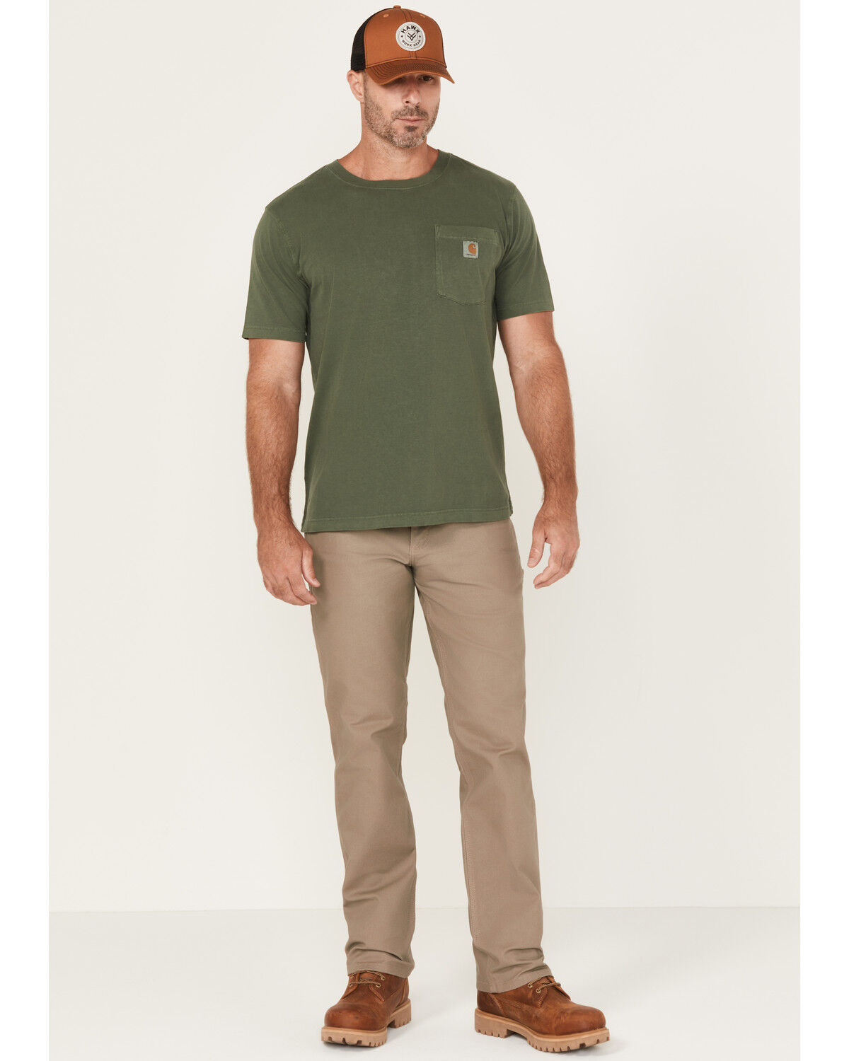 Image #1 - Carhartt Men's Rugged Flex® Work Pants, Tan, hi-res