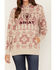 Image #3 - Ariat Women's Boot Barn Exclusive Southwestern Print Logo Graphic Hoodie, Tan, hi-res