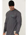 Image #3 - Cody James Men's FR Skull Long Sleeve Graphic T-Shirt, Charcoal, hi-res