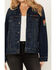 Image #3 - Ariat X Sendero Women's Denim Trucker Jacket, Dark Wash, hi-res