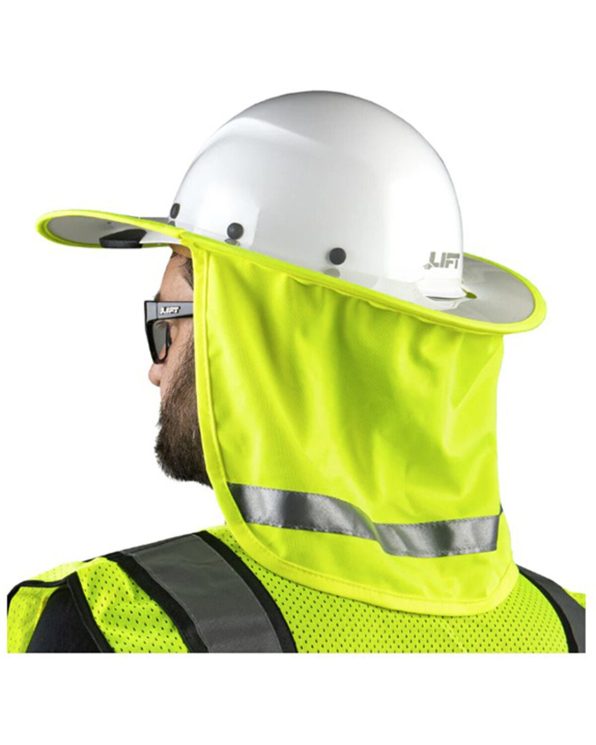 Lift Safety Dax Sunshade for Full Brim, Green, hi-res