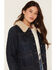 Image #3 - Idyllwind Women's Fairbrook Reversible Button-Down Denim Jacket, Dark Wash, hi-res