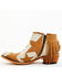 Image #3 - Caborca Silver by Liberty Black Women's Sybil Star Fringe Booties - Round Toe, Tan, hi-res
