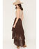 Image #3 - Shyanne Women's Mae High-Low Lace Midi Skirt, Cognac, hi-res