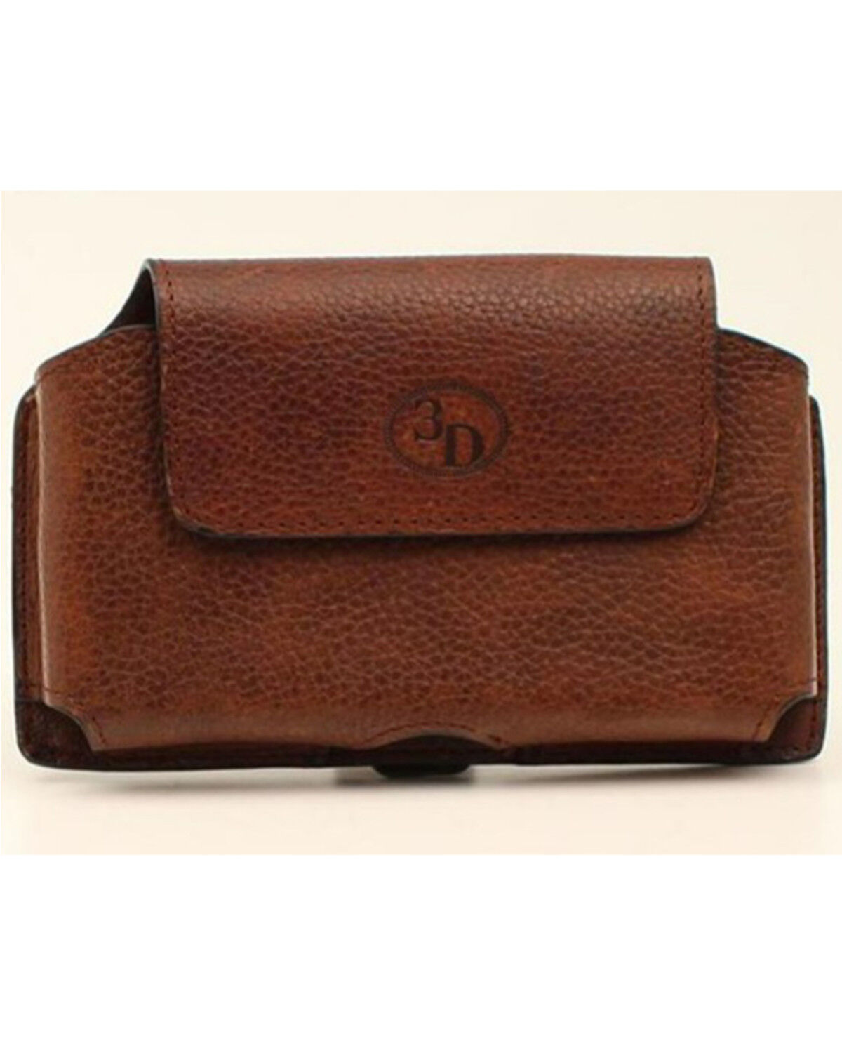 Image #1 - 3D Men's Leather Cell Phone Holder, Chocolate, hi-res