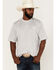 Ariat Men's Charger Gray Vertical Flag Graphic Short Sleeve T-Shirt , Grey, hi-res