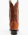 Image #5 - Dan Post Men's Exotic Ostrich Leg Western Boots - Snip Toe, Cognac, hi-res