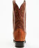 Image #5 - Dan Post Men's Exotic Ostrich Leg Western Boots - Snip Toe , Cognac, hi-res