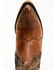 Image #6 - Liberty Black Women's Mosil Faux Snake Zipper Western Fashion Booties - Round Toe, Brown, hi-res