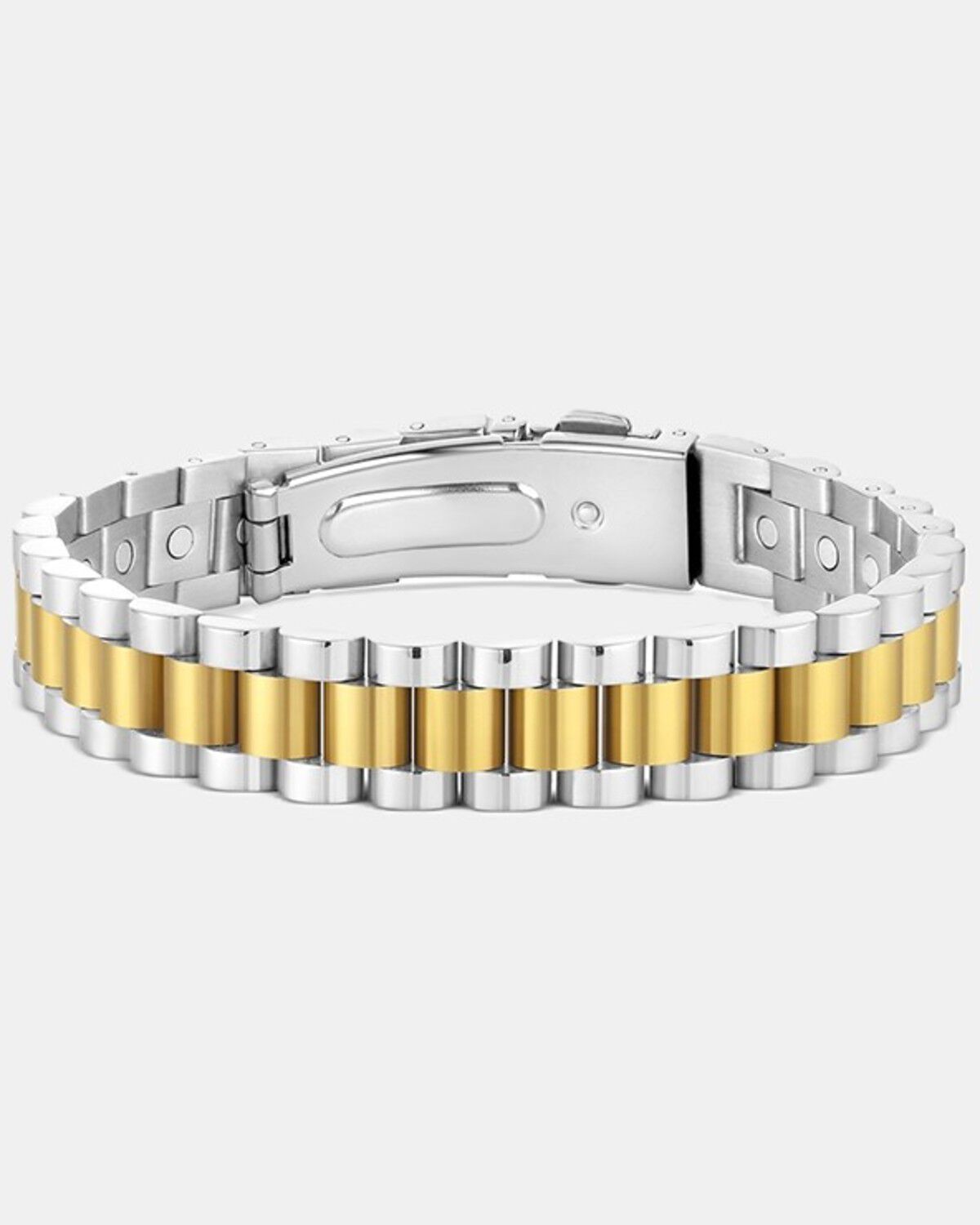 Image #1 - Montana Silversmiths Twin Steel Link Bracelet, Silver, hi-res