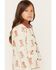 Image #2 - Shyanne Girls' Francis Cowboy Boot Snap Quilted Jacket, Oatmeal, hi-res