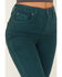Image #2 - Shyanne Women's High Rise Super Flare Jeans, Deep Teal, hi-res