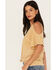 Image #2 - White Crow Women's I'll Drink To That Cold Shoulder Tee, Dark Yellow, hi-res