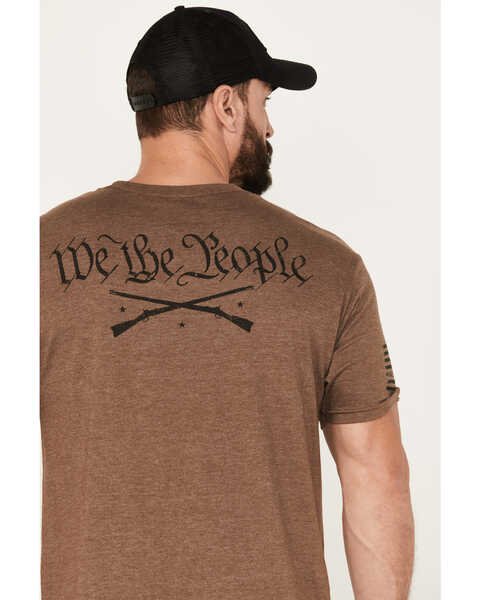 Image #4 - Howitzer Men's We The People Graphic T-Shirt, Brown, hi-res