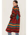Wrangler Women's Southwestern Stripe Print Duster, Rust Copper, hi-res