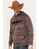 Image #2 - Hooey Men's Lock Up Logo Hooded Sweatshirt, Burgundy, hi-res