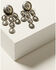 Image #2 - Paige Wallace Women's Silver Concho Dangle Earrings, Turquoise, hi-res