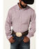 RANK 45 Men's Producer Jacquard Print Long Sleeve Button-Down Western Shirt , Purple, hi-res