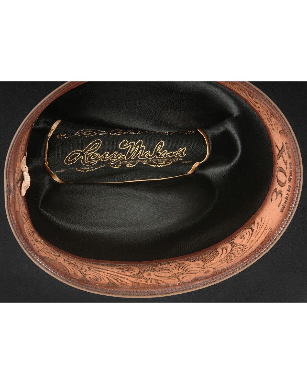 Image #6 - Larry Mahan Opulento 30X Felt Cowboy Hat, Black, hi-res