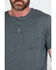 Image #4 - Hawx Men's Pocket Henley Short Sleeve Work T-Shirt - Tall , Charcoal, hi-res