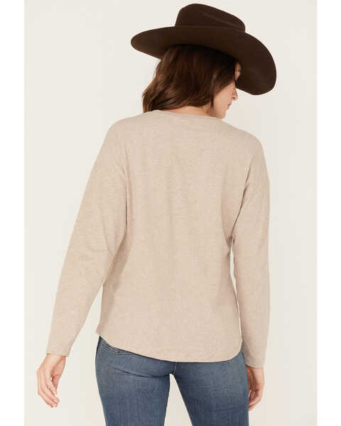 Image #4 - Ariat Women's Saloon Graphic Long Sleeve Tee, Oatmeal, hi-res