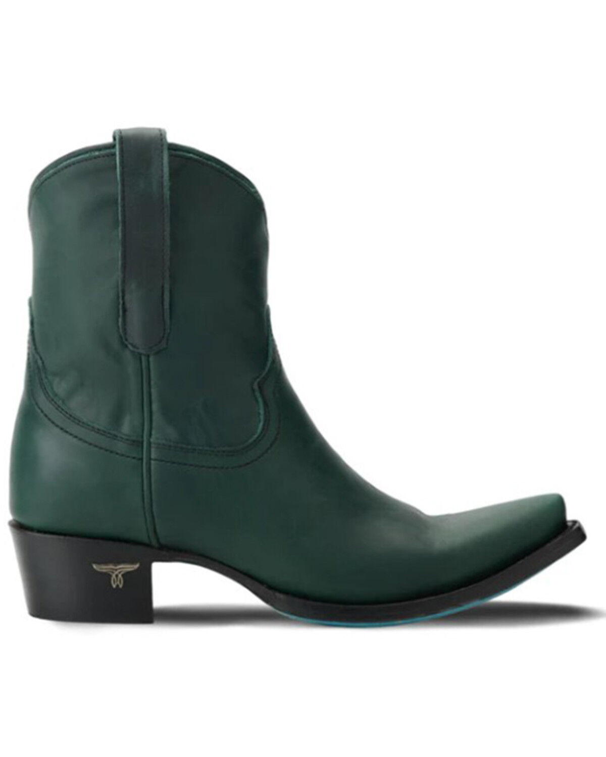 Image #2 - Lane Women's Emma Jane Western Booties - Snip Toe, Green, hi-res