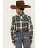 Image #4 - Cody James Boys' Plaid Print Long Sleeve Snap Western Flannel Shirt, Tan, hi-res