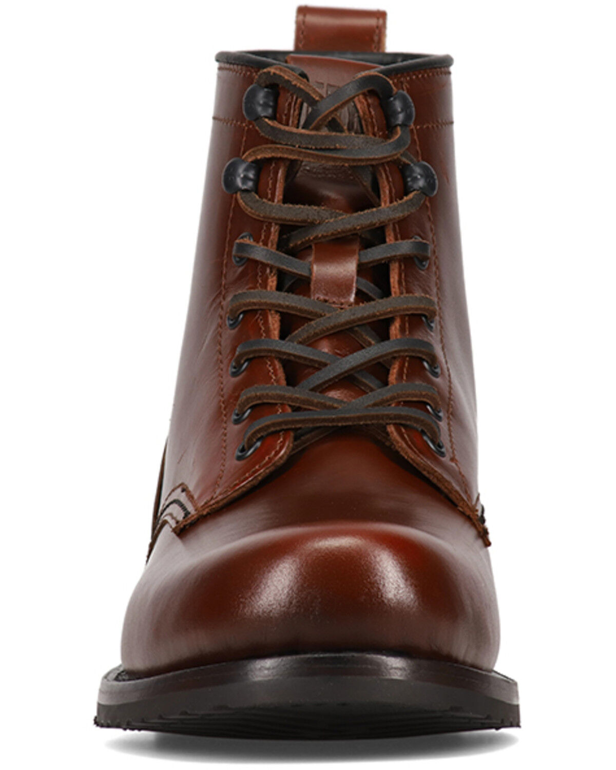 Image #4 - Frye Men's Hudson 6" Work Boots - Soft Toe, Mahogany, hi-res