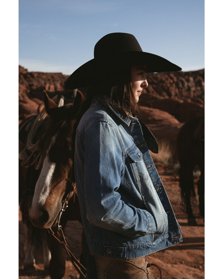 Rank 45 Women's Signature Denim Rancher Jacket, Medium Wash, hi-res