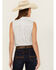 Image #4 - Ariat Women's Billie Jean Floral Striped Sleeveless Button-Down Western Shirt, Blue, hi-res