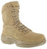 Image #1 - Reebok Women's Stealth 8" Lace-Up Side-Zip Work Boots - Composite Toe, Desert Khaki, hi-res