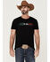 Cody James Men's Mexico Logo Graphic Short Sleeve T-Shirt , Black, hi-res