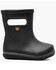 Image #2 - Bogs Boys' Skipper II Solid Rain Boots - Round Toe, Black, hi-res