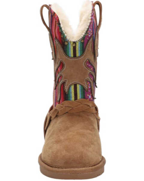 Image #4 - Lamo Footwear Kids' Wrangler Boots - Round Toe , Chestnut, hi-res
