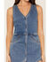 Image #3 - Rock & Roll Denim Women's Sleeveless Denim Vest Romper, Medium Wash, hi-res