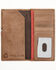 Hooey Men's Hooey Logo Laser Cut Southwestern Print Rodeo Wallet, Brown, hi-res