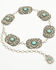 Image #3 - Shyanne Women's Thalia Turquoise Concho Chain Belt, Silver, hi-res