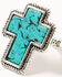 Image #2 - Shyanne Women's Turquoise Cross Statement Ring Set - 3 Piece, Silver, hi-res
