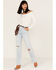 Image #1 - Rolla's Women's Light Wash High Rise Classic Straight Jeans, Blue, hi-res