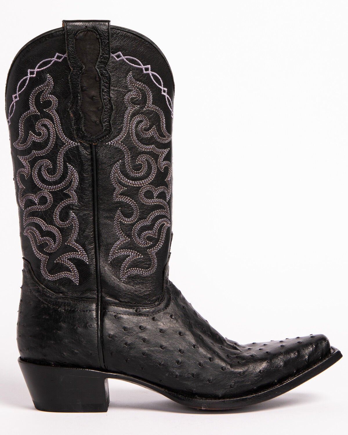 ostrich black boots